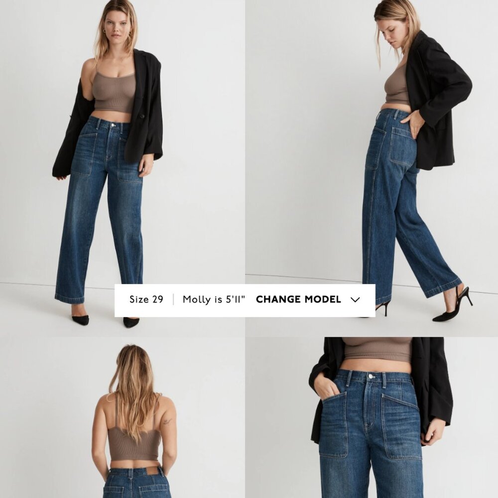 Madewell The Perfect Vintage Wide Leg Jean 31